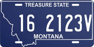 MT license plate 162123V