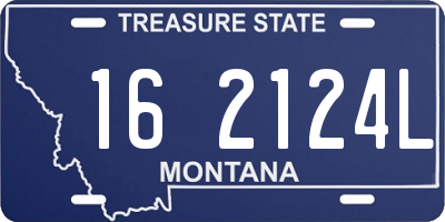 MT license plate 162124L