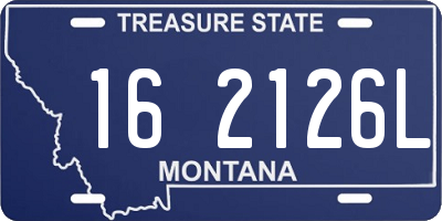 MT license plate 162126L
