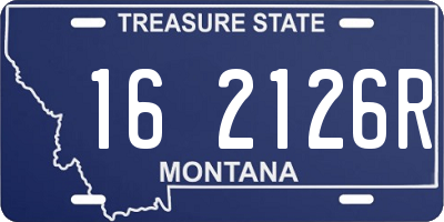 MT license plate 162126R