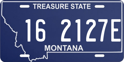 MT license plate 162127E