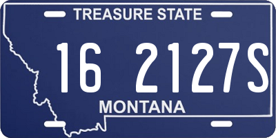 MT license plate 162127S