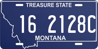 MT license plate 162128C