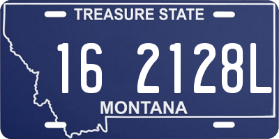MT license plate 162128L