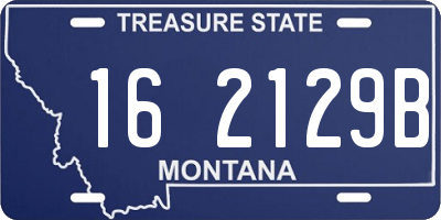 MT license plate 162129B