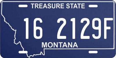 MT license plate 162129F