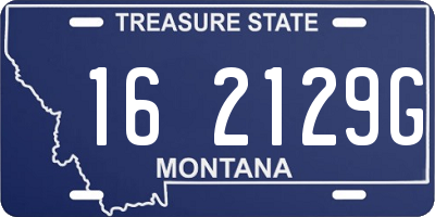 MT license plate 162129G