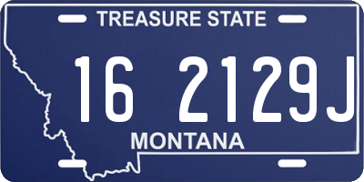 MT license plate 162129J