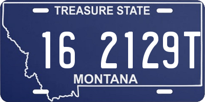 MT license plate 162129T