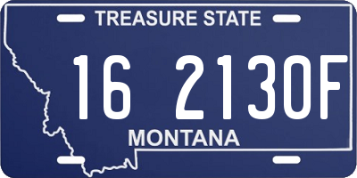 MT license plate 162130F