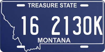 MT license plate 162130K