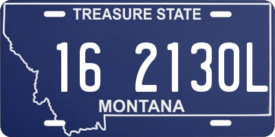 MT license plate 162130L
