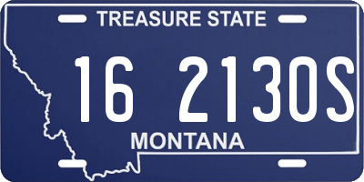 MT license plate 162130S