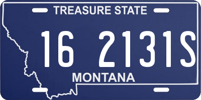 MT license plate 162131S