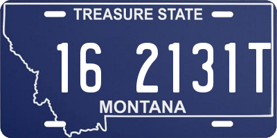 MT license plate 162131T