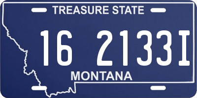 MT license plate 162133I