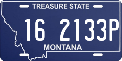 MT license plate 162133P
