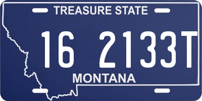 MT license plate 162133T