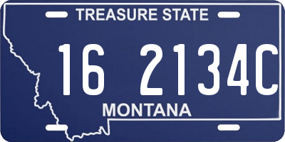 MT license plate 162134C