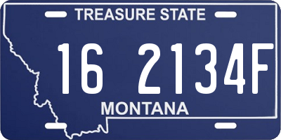 MT license plate 162134F