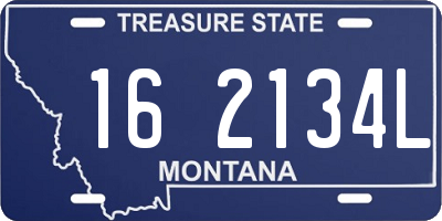 MT license plate 162134L