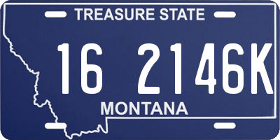 MT license plate 162146K