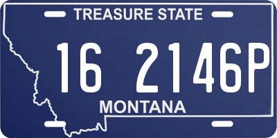 MT license plate 162146P