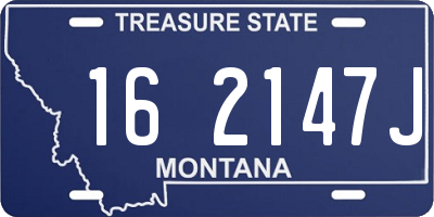 MT license plate 162147J
