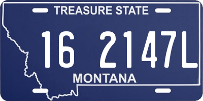 MT license plate 162147L