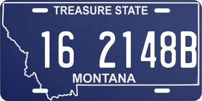 MT license plate 162148B