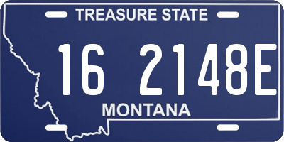 MT license plate 162148E