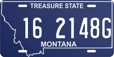 MT license plate 162148G