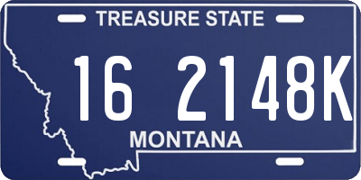 MT license plate 162148K