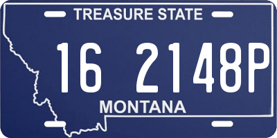 MT license plate 162148P