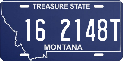 MT license plate 162148T