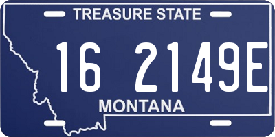 MT license plate 162149E