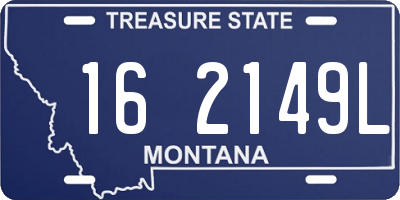 MT license plate 162149L