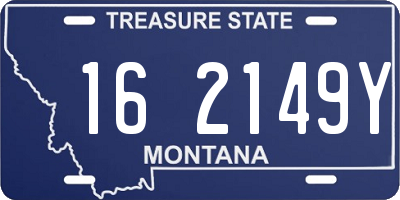 MT license plate 162149Y