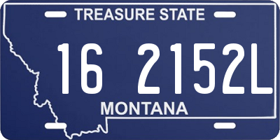 MT license plate 162152L