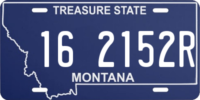 MT license plate 162152R