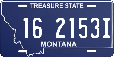 MT license plate 162153I