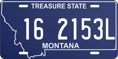 MT license plate 162153L