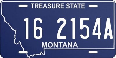 MT license plate 162154A