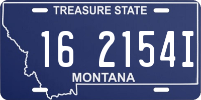 MT license plate 162154I