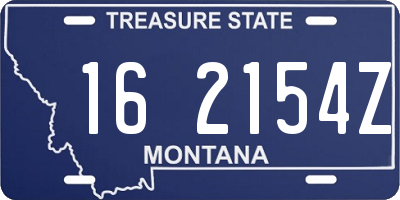 MT license plate 162154Z