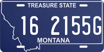 MT license plate 162155G
