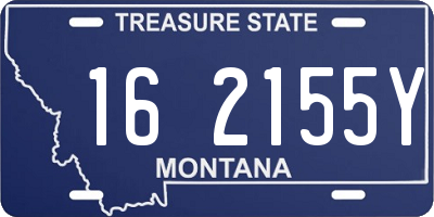 MT license plate 162155Y