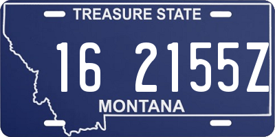 MT license plate 162155Z