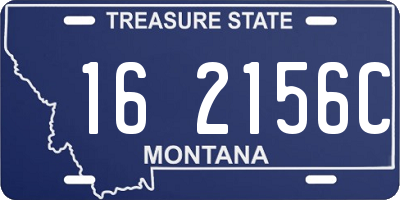 MT license plate 162156C