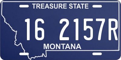 MT license plate 162157R